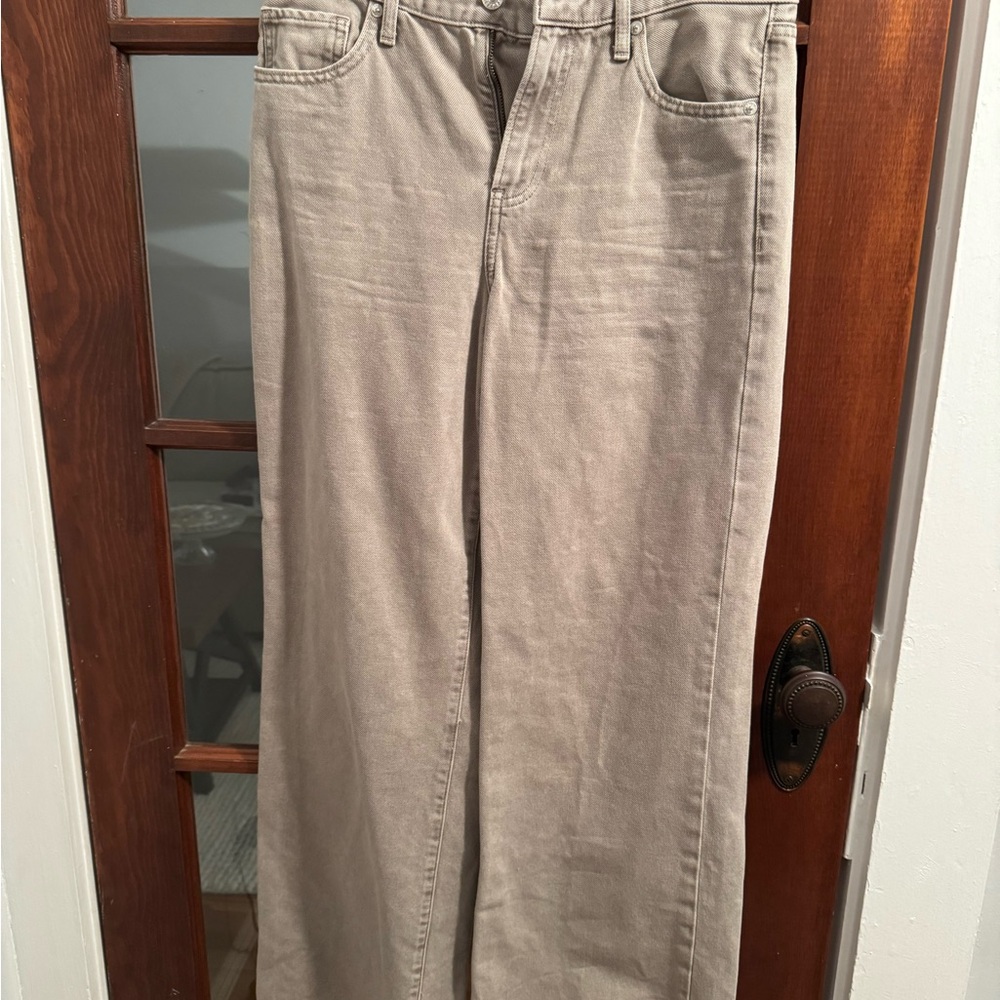 Stylish Tan Wide-Leg Pants - Express
